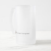 Calvinglasbier Stein Mattglas Bierglas (Vorderseite Links)