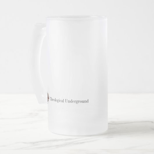 Calvinglasbier Stein Mattglas Bierglas (Vorderseite Links)