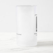 Calvinglasbier Stein Mattglas Bierglas (Mittel)