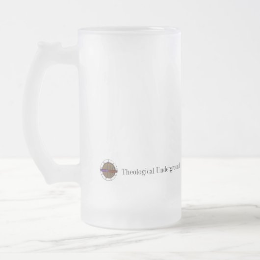 Calvinglasbier Stein Mattglas Bierglas (Links)