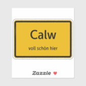 Calw Aufkleber Sticker Autoaufkleber (Blatt)
