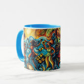 "Calypso-Karneval: Rhythmus der Inseln" Tasse (Vorderseite Links)