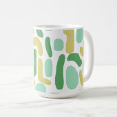 Calypso Modernes, Abstraktes Grün, Limon Kaffeetasse (VorderseiteRechts)