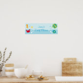 Calypso Sea Creature Baby Shooting Banner Zeichen Poster (Küche)