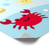 Calypso Sea Creature Baby Shooting Banner Zeichen Poster (Ecke)