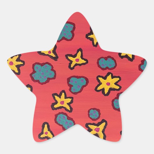 Calypso-Star-Aufkleber Stern-Aufkleber (Vorderseite)
