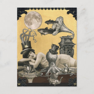 Calypso Steampunk Postcard Postkarte