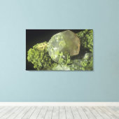 Calzitkristall und Mottramite, Tsumeb-Bergwerk, Na Leinwanddruck (Insitu (Holzboden))