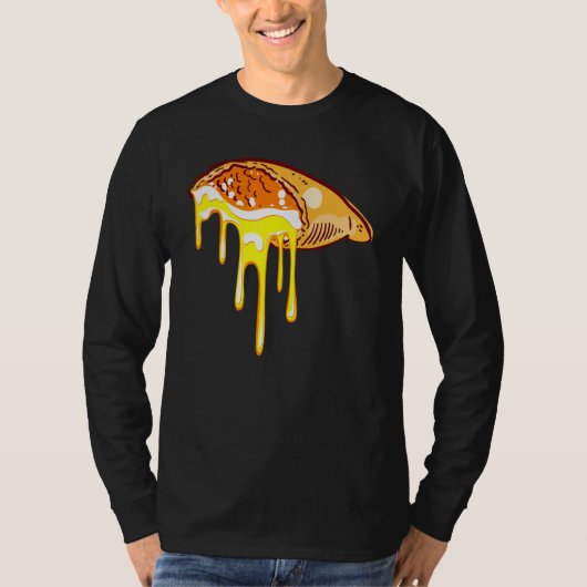 Calzone Cheese Driving Pizza T-Shirt (Vorderseite)