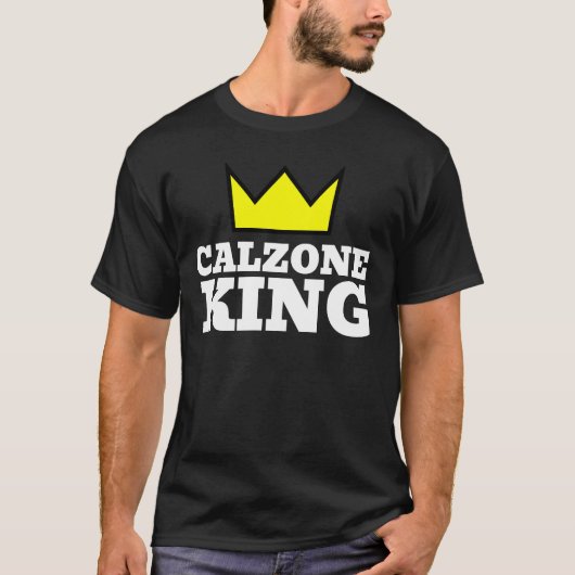 CALZONE KING MENS T - SHIRT (Vorderseite)