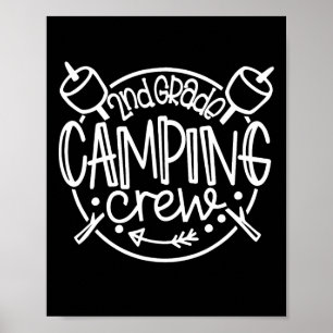 Cam 2. Klasse Camping-Mannschaft Lehrer der zweite Poster