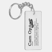 Cam Op Definition - Funny Film Crew Schlüsselanhänger (Vorderseite links)