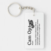 Cam Op Definition - Funny Film Crew Schlüsselanhänger (Vorderseite)