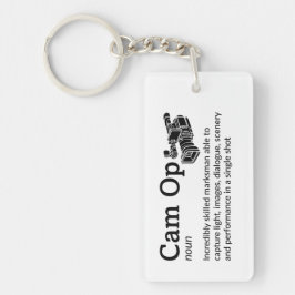 Cam Op Definition - Funny Film Crew Schlüsselanhänger
