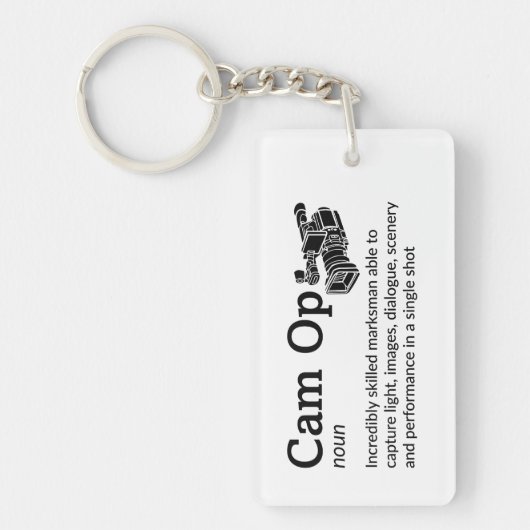 Cam Op Definition - Funny Film Crew Schlüsselanhänger (Vorderseite)