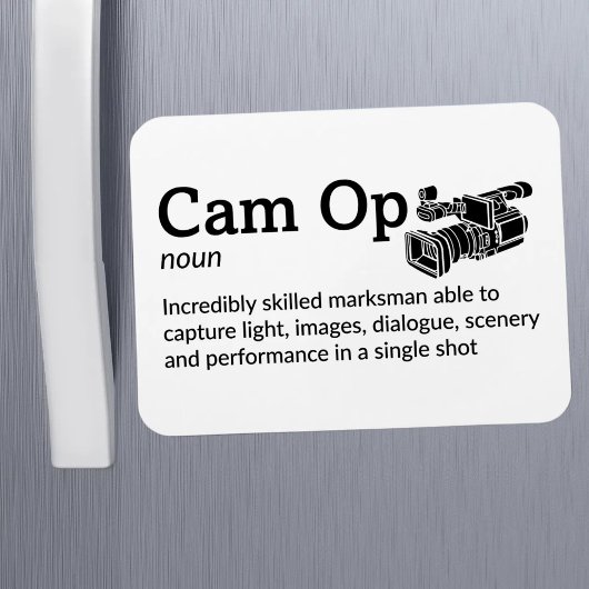 Cam Op Definition - Kamera Squad 3" x 4" Flex Magnet