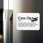 Cam Op Definition - Kamera Squad 3" x 4" Flex Magnet