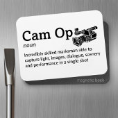 Cam Op Definition - Kamera Squad 3" x 4" Flex Magnet