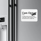 Cam Op Definition - Kamera Squad 3" x 4" Flex Magnet