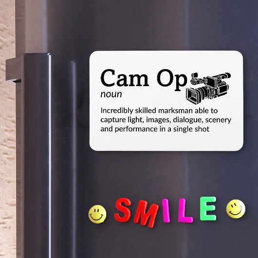 Cam Op Definition - Set Life 4" x 6" Flex Magnet