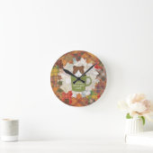 Cam Wall Clock Fall Break Runde Wanduhr (Zuhause)