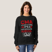 CAMA Certified Medical Assistant Practice Life Ass Sweatshirt (Vorne ganz)