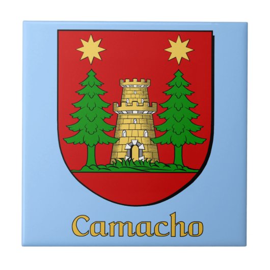 Camacho Family Shield Fliese (Vorderseite)