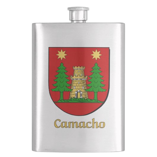 Camacho Heraldic Shield Flachmann (Vorderseite)