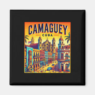 Camaguey Cu-Shirt Familienreise Tourist Vintage Re Magnet