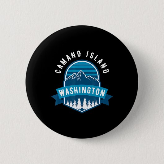 Camano Island Wa Wald Berge Wandern Klettern Button (Vorderseite)