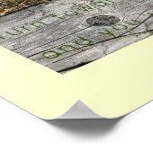 Camano Island Washington Beach mit Zitat Poster (Ecke)