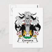 Camara Familienwappen Postkarte (Vorne/Hinten)