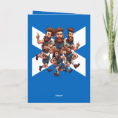 Camaraderie Of A Raucous Rugby Squad Karte (Rückseite)