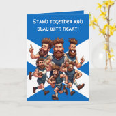 Camaraderie Of A Raucous Rugby Squad Karte (Gelbe Blume)