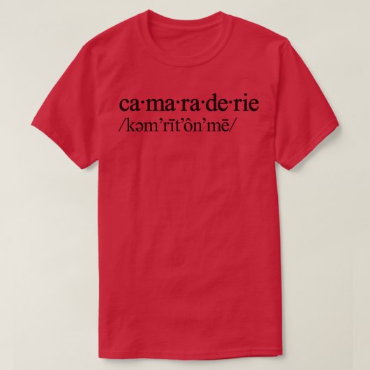 Camaraderie Tapestry T-Shirt (Design vorne)