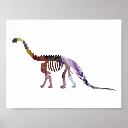 Camarasaurus-Skelett Poster (Vorne)