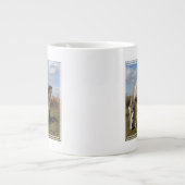 Camargue-Fohlen mit Mutter Jumbo-Tasse (Vorderseite)