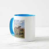 Camargue-Fohlen mit Mutter Tasse (Vorderseite Links)