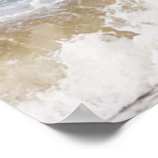 Camargue Horn im Surf Poster (Ecke)