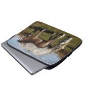 Camargue Horse Foal mit Mutter Laptopschutzhülle (Vorne Knopf)