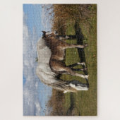 Camargue Horse Foal mit Mutter Puzzle (Vertikal)