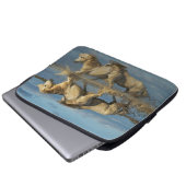 Camargue Horses and Reflection, Südfrankreich Laptopschutzhülle (Vorne Knopf)