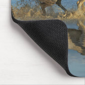 Camargue Horses and Reflection, Südfrankreich Mousepad (Ecke)