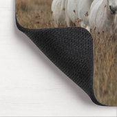 Camargue Horses Running Mousepad (Ecke)