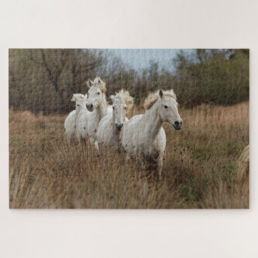 Camargue Horses Running Puzzle (Horizontal)