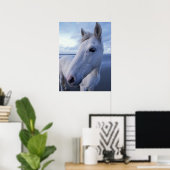 Camargue-Pferd Poster (Heimbüro)