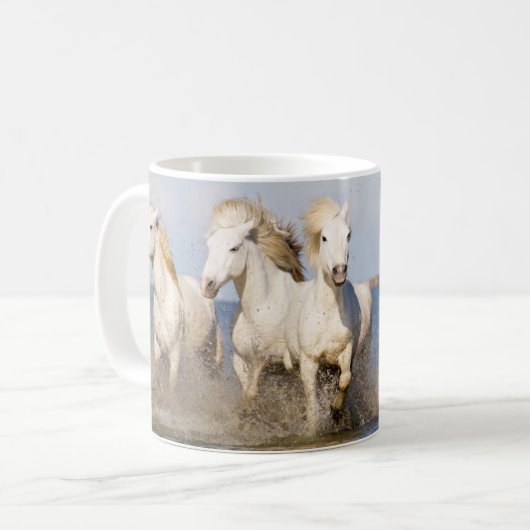 Camargue Pferde Kaffeetasse (Vorderseite Links)