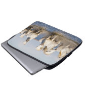 Camargue Pferde Laptopschutzhülle (Vorne Knopf)