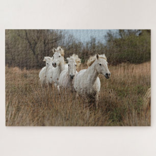 Camargue-Pferde laufen Puzzle