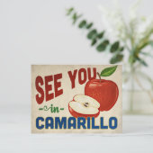 Camarillo California Apple - Vintage Travel Postkarte (Stehend Vorderseite)